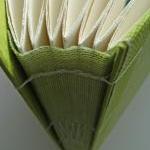Guest Book In Green Linen