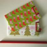 Mini Christmas Notebooks - Trees And Stockings -..
