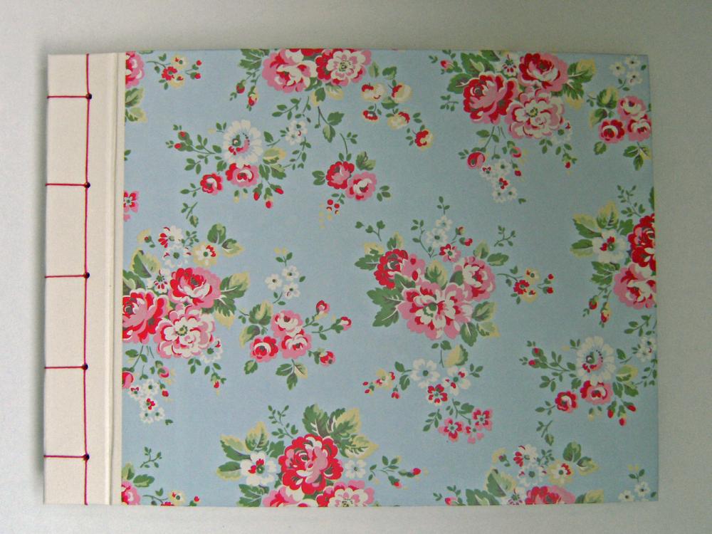Baby Shower Album Cath Kidston Roses In Blue : Large Lovely Album - Ready To Ship